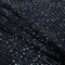 1 Yard Black and White Star Filled Silk Chiffon Evening Dress Fabric 46 Inch Width